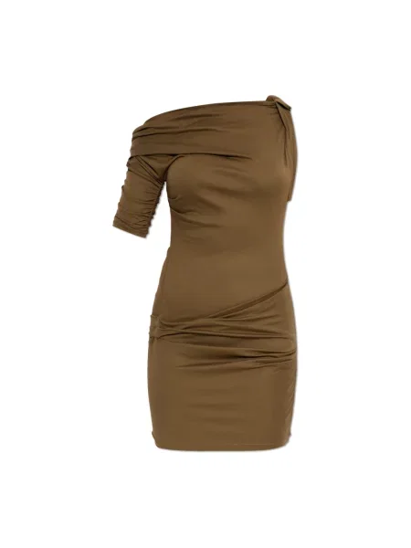 Mała mały sukienka mini Jacquemus garniturowa brązowa