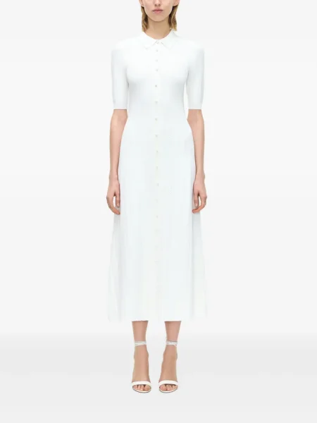 Rochie midi Adam Lippes alb