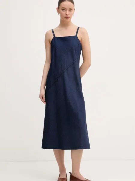 Calvin Klein Jeans φόρεμα ντένιμ μπλε
