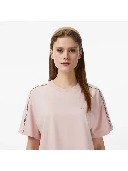Футболка Lacoste розовая