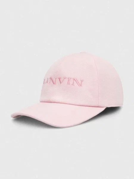 Lanvin șapcă de baseball din cu imprimeu roz
