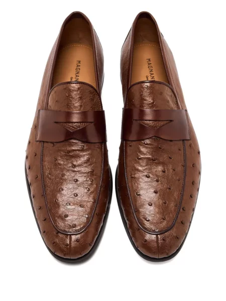 Pantofi loafer Magnanni din piele maro