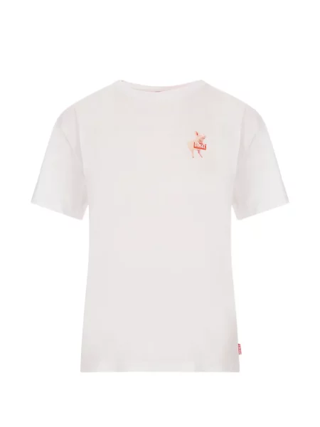 Tricou Diesel cu imagine alb
