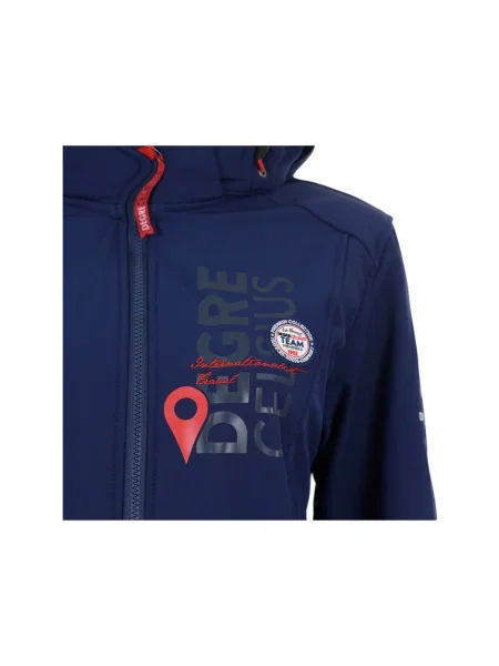 Geacă Degré Celsius softshell albastru