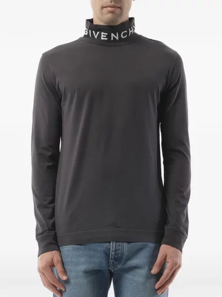 Tricou Givenchy cu broderie gri