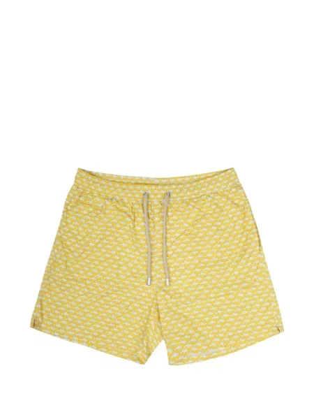 Slip de baie Mc2 Saint Barth cu imagine cu cordon galben