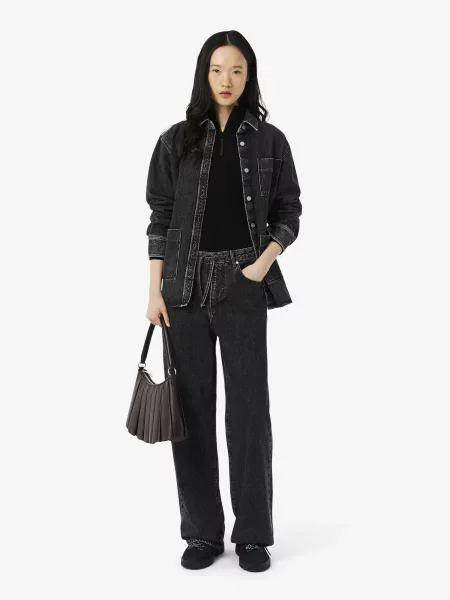 Прямі джинси Lacoste чорний