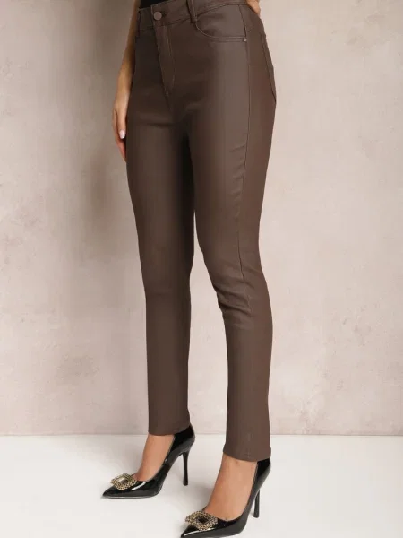 Pantaloni Skinny Push Up Zilli Închis maro