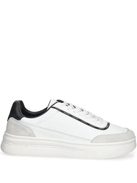 Sneakerși Guess cu autograf alb
