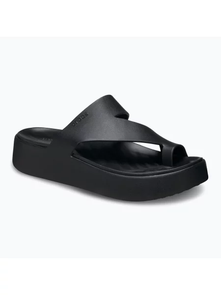 Japonki Crocs Getaway Platform Toe Loop black czarne