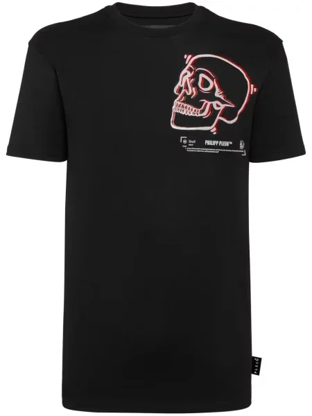 Tricou Philipp Plein cu imagine negru