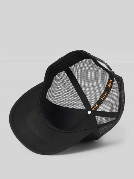 Czapka z daszkiem i naszywką z logo model ‘Elliot’ Boss Orange czarna