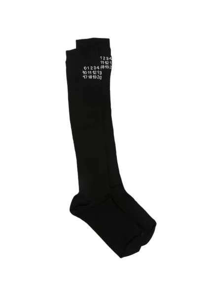 Șosete Mm6 Maison Margiela cu autograf negru