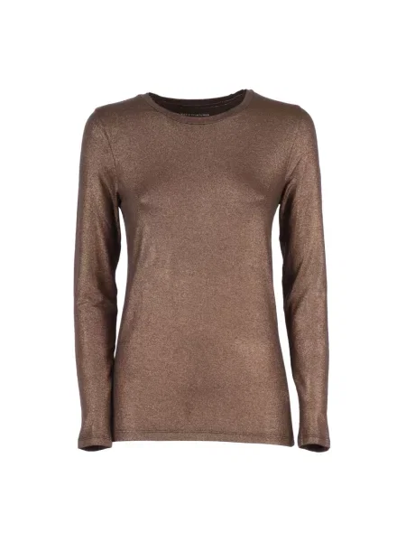 Sweter Majestic Filatures brązowy