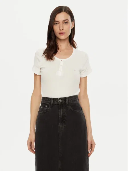 Tommy Jeans Tricou alb