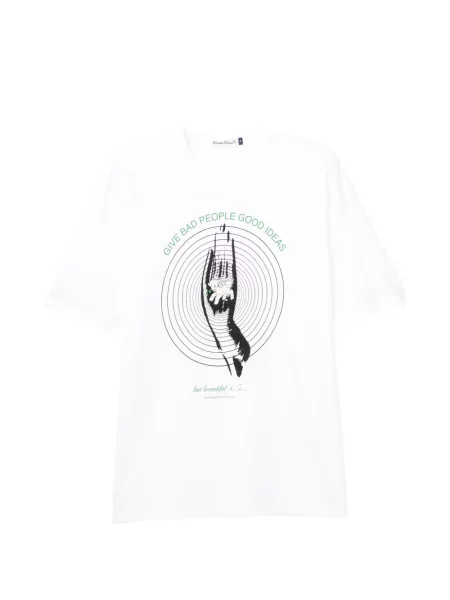 Tricou Undercover cu imagine alb