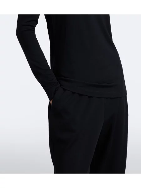 Top Max Mara de lână negru