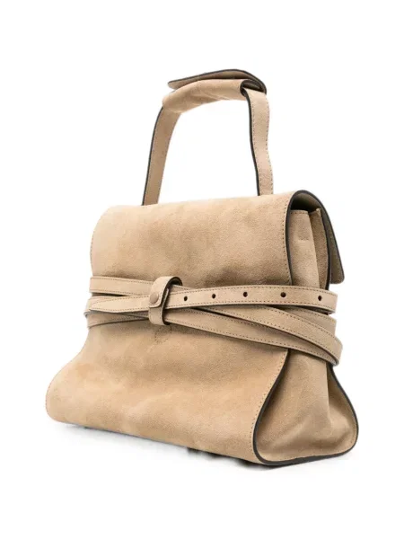 Szarvasbőr csatos shopper táska Moschino