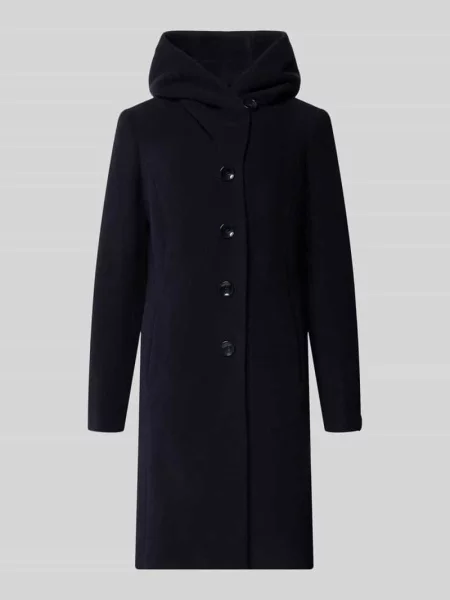 Płaszcz z mieszanki żywej wełny z dodatkiem kaszmiru model Bella' Milo Coats granatowy