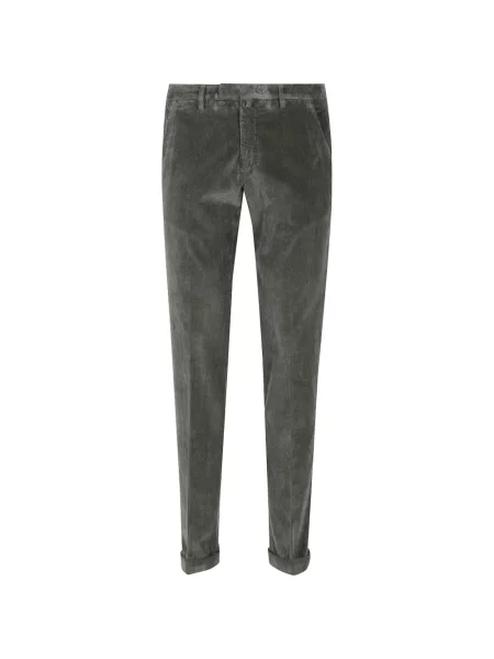 Pantaloni Briglia 1949 de catifea cord verde