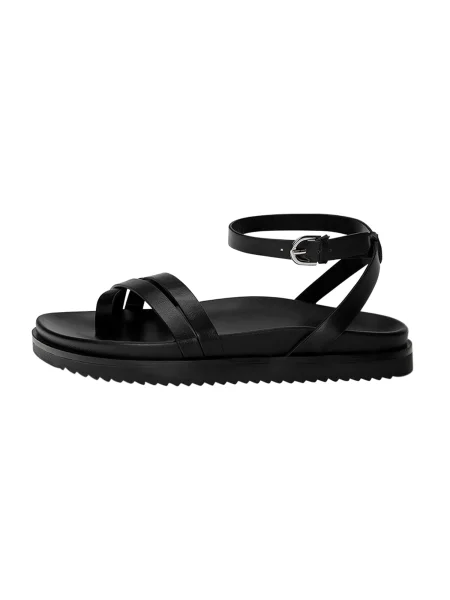 Pull&Bear Sandale s remenčićima crna