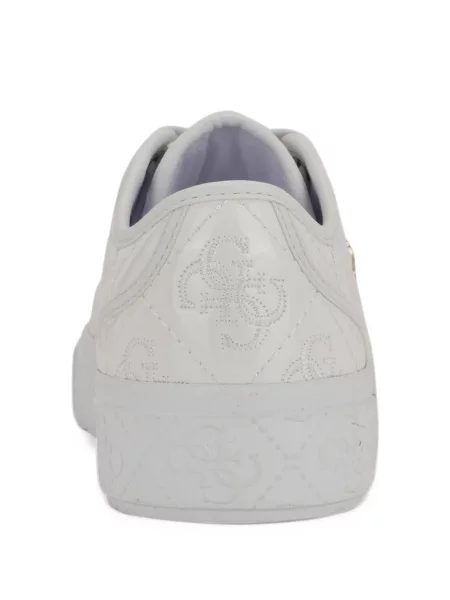 Καπιτονέ sneakers Guess με κέντημα λευκό
