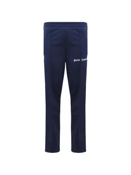 Pantaloni Palm Angels cu dungi cu imagine alergare albastru