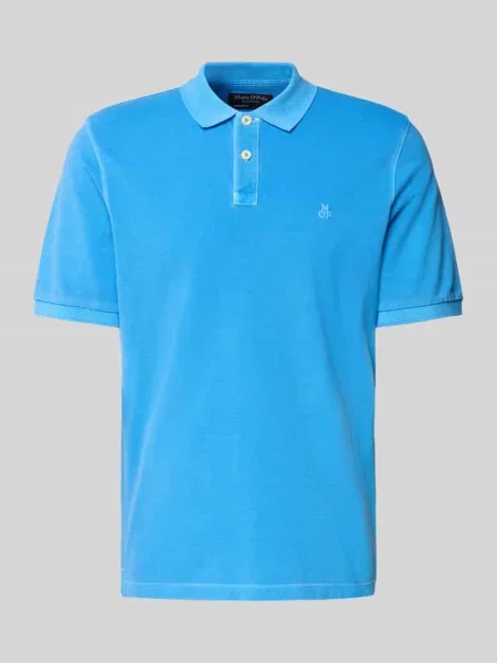 Koszulka polo o kroju Regular Fit z czystej bawełny Marc O'polo niebieskie