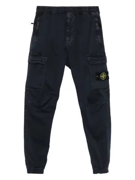 Pantaloni cargo Stone Island cu strasuri albastru