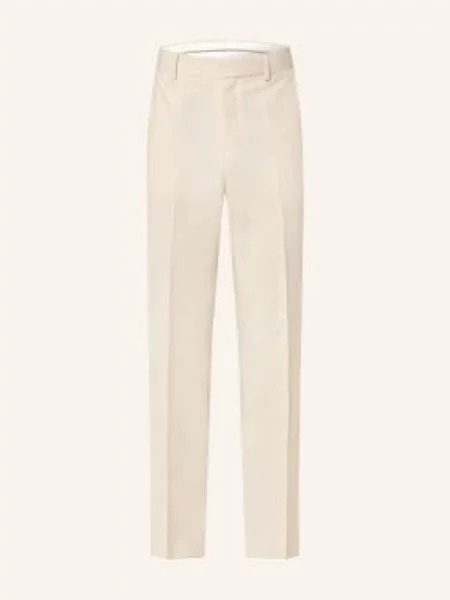 Boss Spodnie Garniturowe Lenon Regular Fit beige beżowe