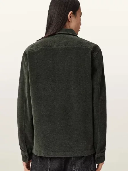 Сорочка AllSaints HAWKER regular класичний комір чорний