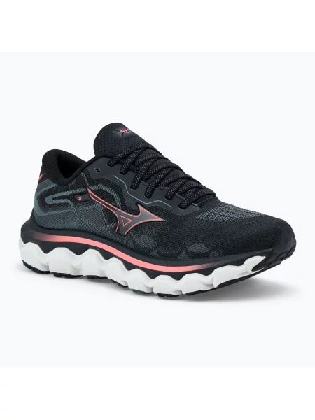 Běžecké boty Mizuno Wave Horizon 7 black/ dubarry/ nimbus cloud černé