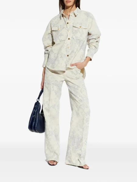 Cămașă Forte_forte cu model floral cu imagine