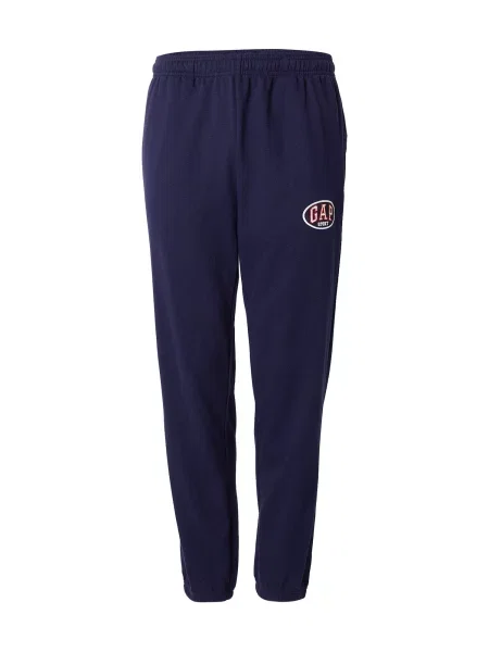 Pantaloni sport Gap cu autograf albastru