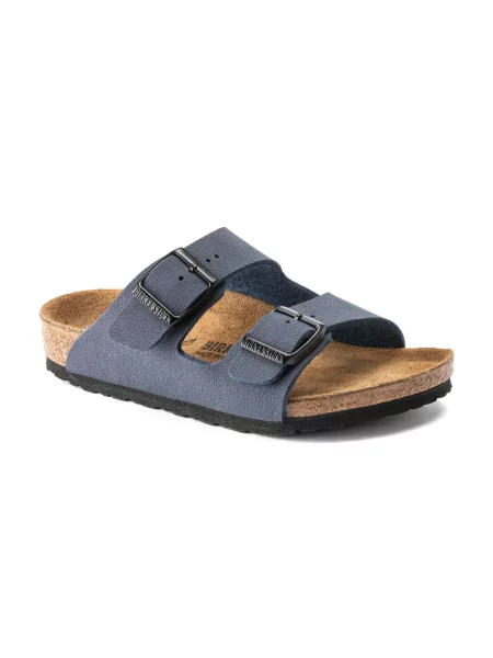 Birkenstock Arizona Kids Birko-Flor Birkibuc Regular Fit Blue KobietyDzieci Sandały Birkenstock Size: niebieski