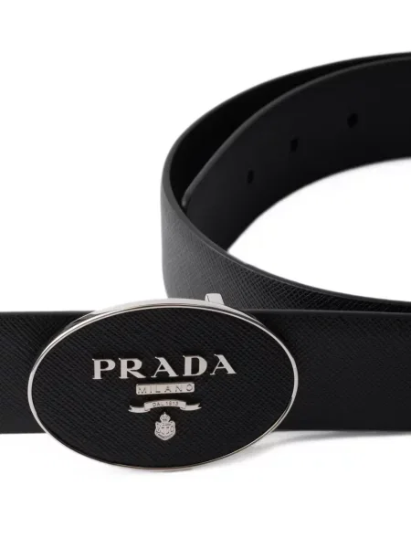 Cu centură curea Prada cu cataramă negru