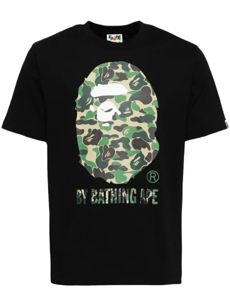 Tricou A Bathing Ape® cu imagine negru