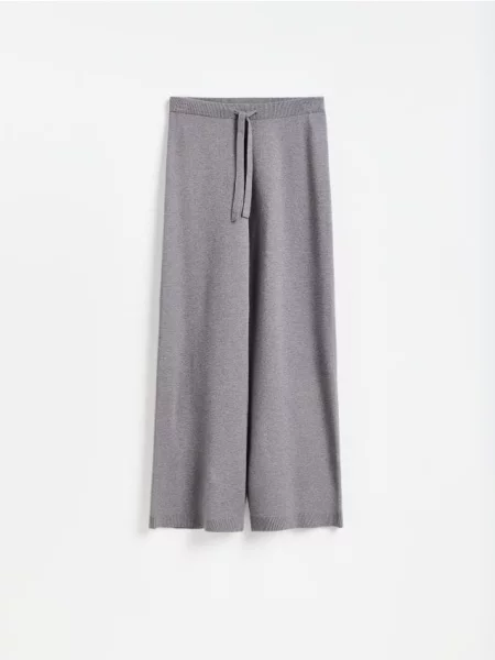 Reserved Pantaloni cu adaos de gri-închis gri