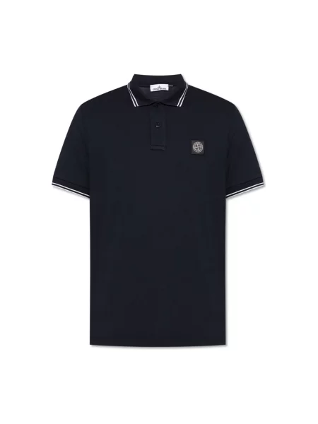 Koszulka polo Stone Island z kamieniami niebieska