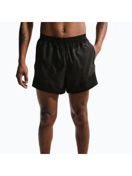 Pantaloni scurți de alergare pentru bărbați Nike Stride Dri-Fit Brief-Lined 5" off noir/black/black negru