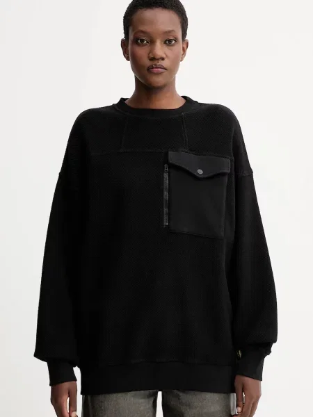 G-Star bluza 0 gładka czarny