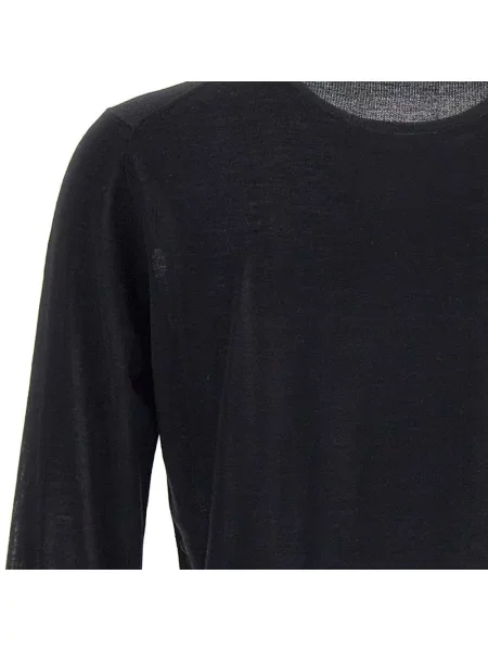 Sweter Kangra wełniany czarny