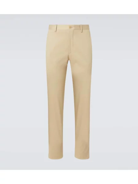 Pantaloni chino Etro din țesătură twill bej