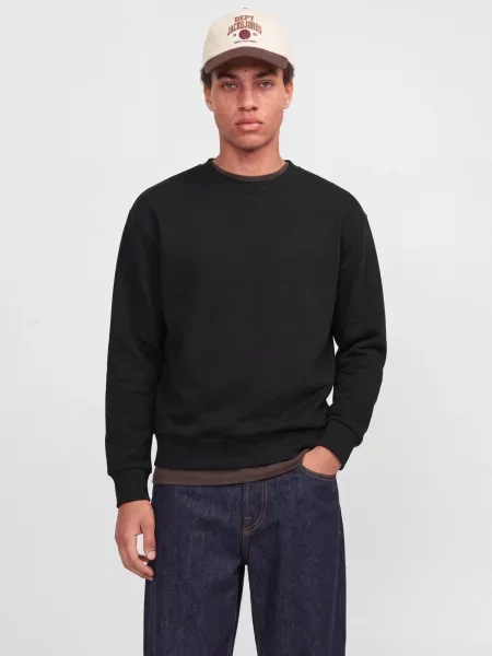 JACK & JONES Majica JCOLEGACY' črna