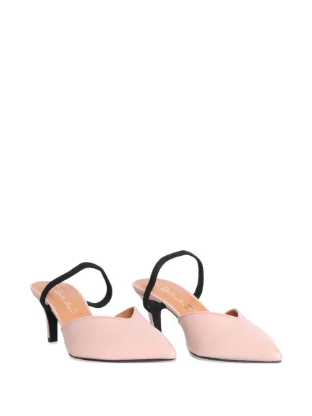 Papuci tip mules Via Roma 15 din piele roz