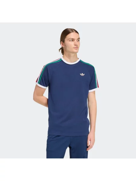Футболка Adidas в полоску синяя