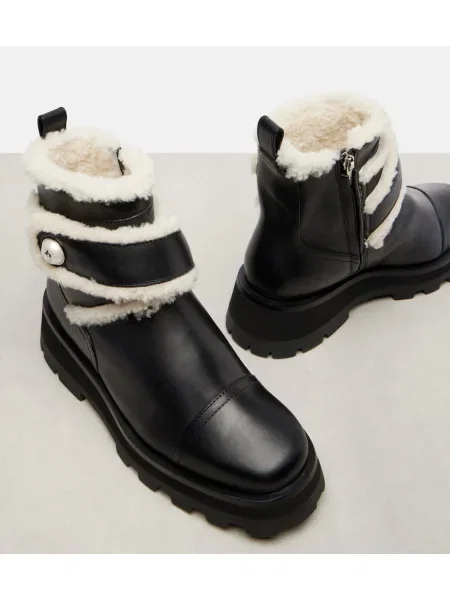 Cizme scurte Jimmy Choo din piele negru