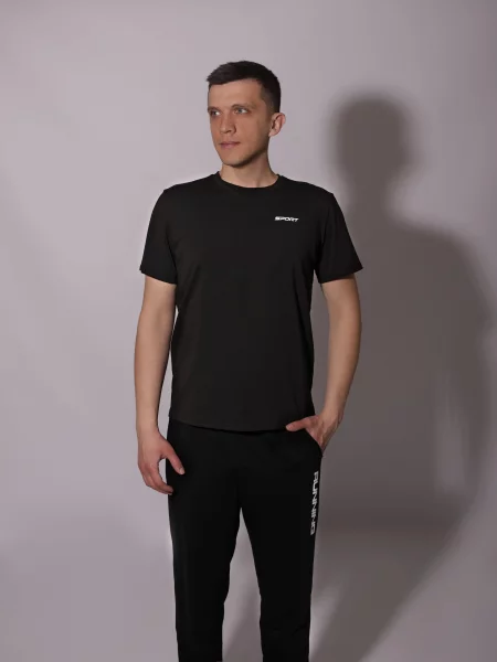 Футболка LUMO віскоза/поліестер чорний