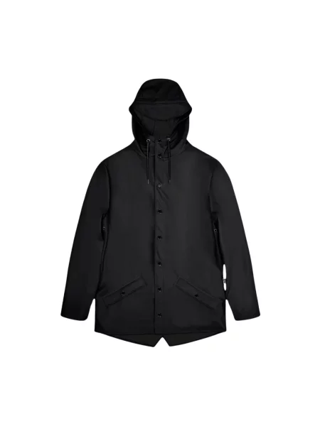 Rains Jacket Black Unisex Kurtki Rains Size: L czarny