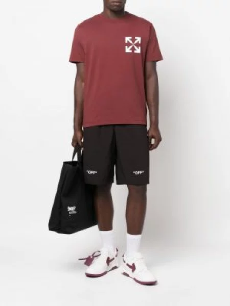 Raštuotos šortai Off-white balta